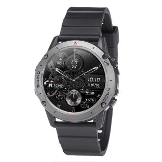 3GUYS SMARTWATCH bluetooth call - αντρικό smartwatch με μαύρο λουράκι σιλικόνης 3GW0901