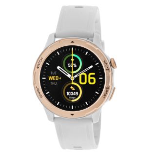 3GUYS SMARTWATCH bluetooth call -  γυναικείο/unisex smartwatch με λευκό λουράκι σιλικόνης 3GW1453