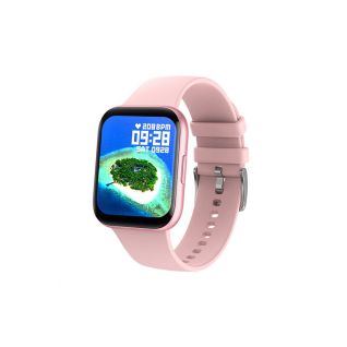 3GUYS SMARTWATCH - γυναικείο smartwatch με ροζ λουράκι σιλικόνης 3GW6523