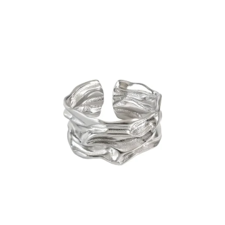 Foil - γυναικείο ατσάλινο δαχτυλίδι - ανοιγόμενο  D22