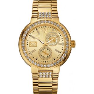 MARC ECKO The Cool - γυναικείο ρολόϊ με χρυσό ατσάλινο μπρασελέ E15075G2