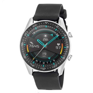 3GUYS SMARTWATCH Bluetooth & Φακός - ανδρικό smartwatch με μαύρο λουράκι σιλικόνης 3GW2592