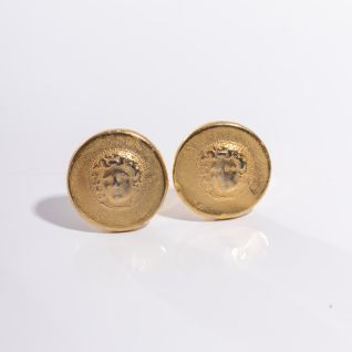 Σκουλαρίκια χρυσά με κλιπ - γυναικεία σκουλαρίκια με κλιπ - για μη τρυπημένα αυτιά V12