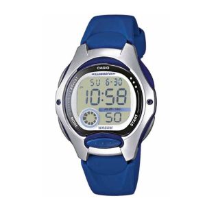 CASIO COLLECTION ILLUMINATOR - ψηφιακό ρολόϊ με μπλε λουράκι καουτσούκ LW-200-2AVEF