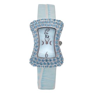 IQ Exclusive Sky Μπλε - γυναικείο ρολόϊ με μπλε-γαλάζιο δερμάτινο λουράκι WA2000830