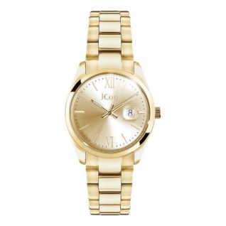 JCou ELEGANCE PETIT - γυναικείο ρολόϊ με χρυσό ατσάλινο μπρασελέ JU18043-6