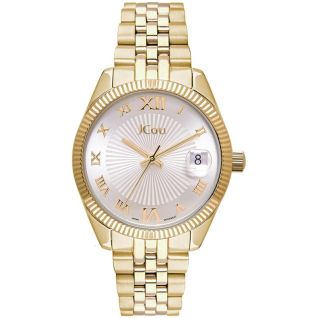 JCou QUEEN'S MINI - γυναικείο ρολόϊ με χρυσό ατσάλινο μπρασελέ JU17031-9