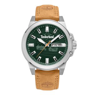 TIMBERLAND CANFIELD - αντρικό ρολόι με πράσινο καντράν και ημέρα-ημερομηνία TDWGB0040802