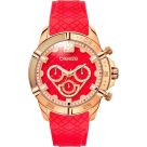 BREEZE WANDERLUST γυναικείο ρολόϊ με κόκκινο λουράκι καουτσούκ 110581.4