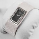 ENRICO COVERI - γυναικείο ρολόϊ με άσπρο δερμάτινο λουράκι σε στυλ βραχιόλι EC363-02