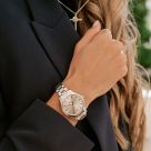 JCou Amelie Swarovski - γυναικείο ρολόϊ με ατσάλινο ασημί μπρασελέ JU19057-1