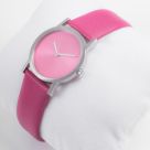 MATTEO THUN PALM SPRINGS - γυναικείο ρολόϊ με ροζ δερμάτινο λουράκι PS1