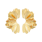 Pétales - γυναικεία σκουλαρίκια σε σχήμα λουλουδιού σε χρυσό χρώμα
