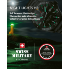 SWISS MILITARY by CHRONO NIGHT LIGHTS - ανδρικό ρολόϊ με μαύρο αστάλινο μπρασελέ SM34080.03