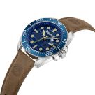 TIMBERLAND CARRIGAN - ανδρικό ρολόϊ με μπλε καντράν και καφέ λουράκι TDWGB2230604